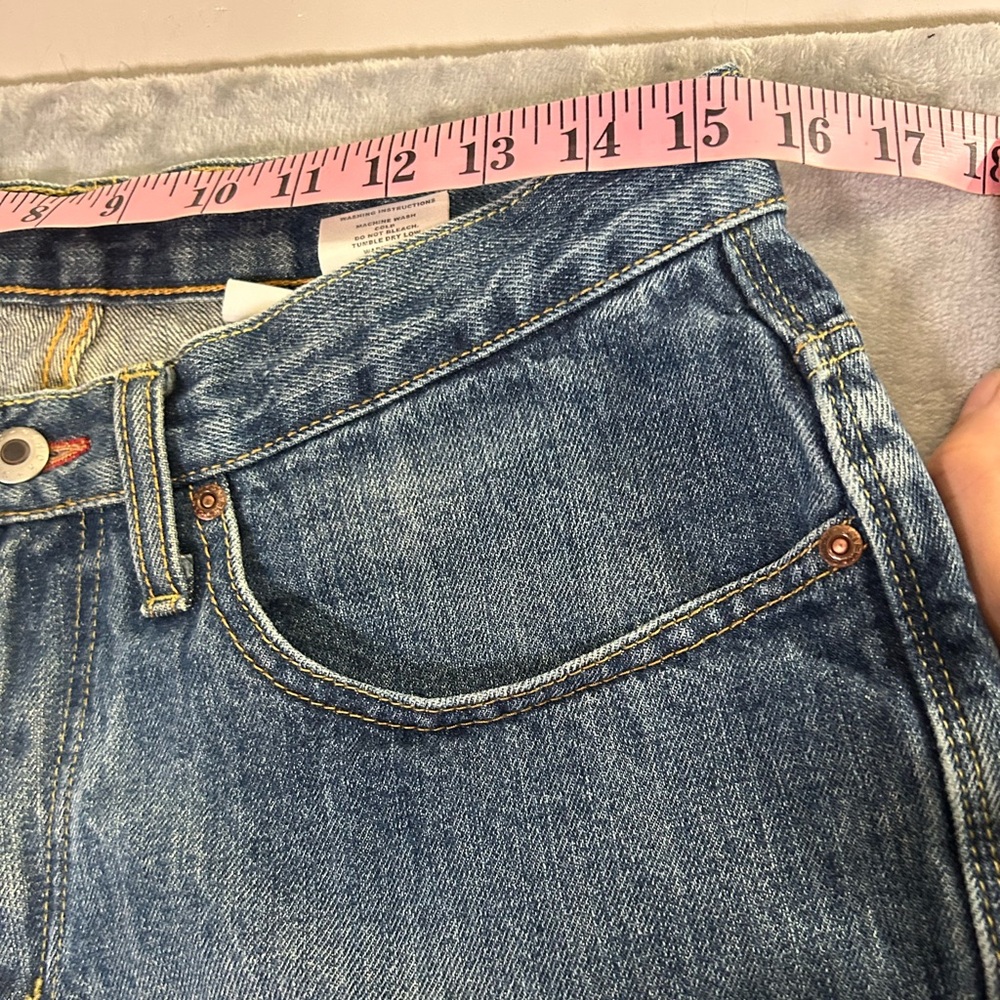Cinch up relaxed fit straight leg denim jeans - Picture 6 of 11